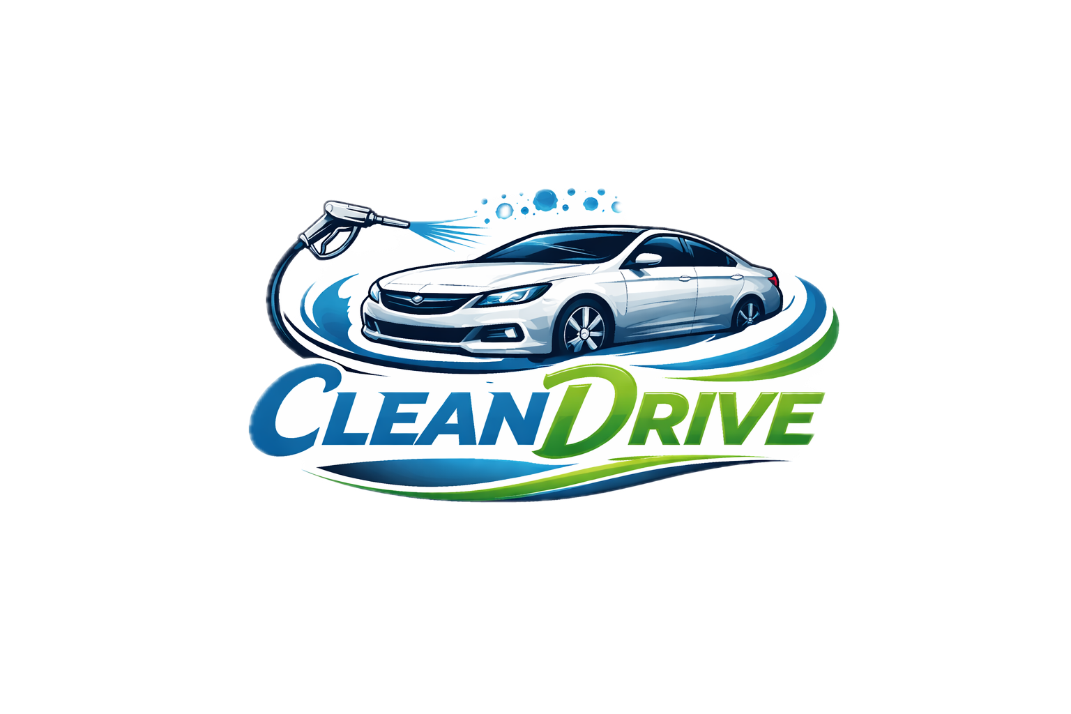 CleanDrive Car Wash Logo